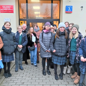 Spotkanie z kolędowaniem z Uczniami ze Szkół Sióstr Nazaretanek w Warszawie