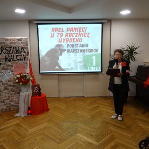 79 rocznica wybuchu Powstania Warszawskiego - obchody w DPS