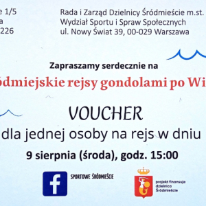 Rejs gondolą po Wiśle