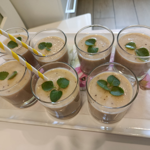 Wykonane koktajle owocowe w ramach zajęc kulinarnych