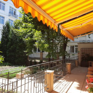 Letnie patio w DPS